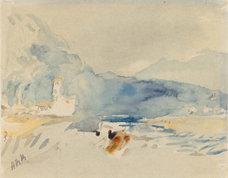 Hercules Brabazon Brabazon - A Landscape with Mountains and a Stream.webp