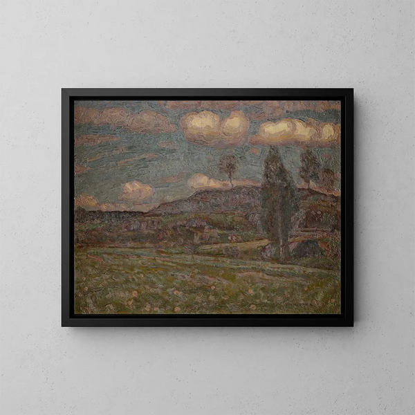 Sommerwolken - Herman Norrman — gerahmtes Bild an der Wand