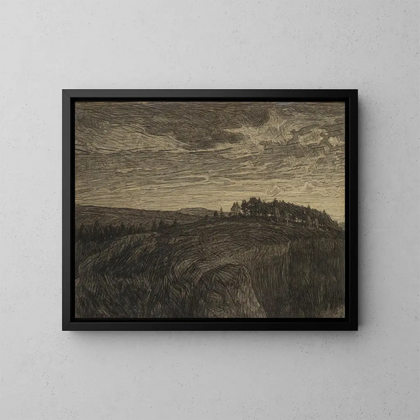 La Montagne - Herman Norrman — gerahmtes Bild an der Wand