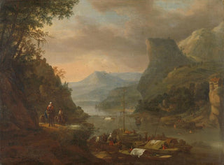 Herman Saftleven - River view in a mountainous region.webp