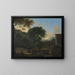Landschaft mit Reisenden - Herman van Swanevelt — gerahmtes Bild an der Wand