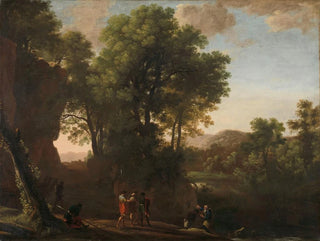 Herman van Swanevelt - Landscape with the baptism of the eunuch.webp