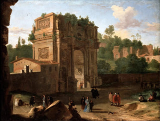 Herman van Swanevelt - The Arch of Constantine Rome.webp