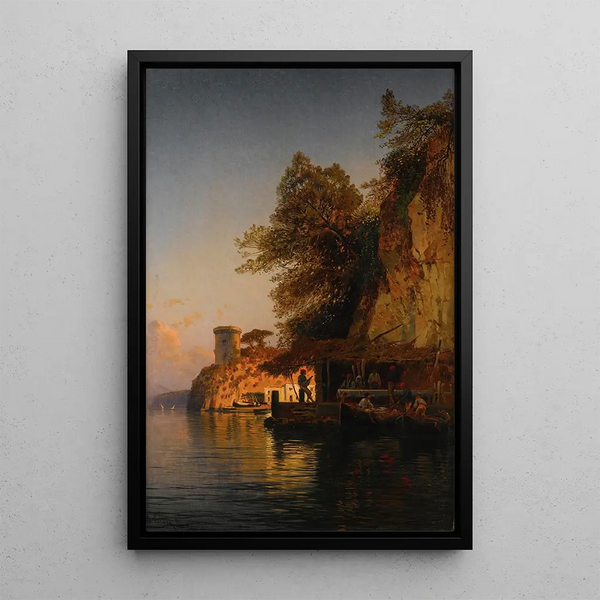 Hermann David Salomon Corrodi - Afternoon By The Sea.webp