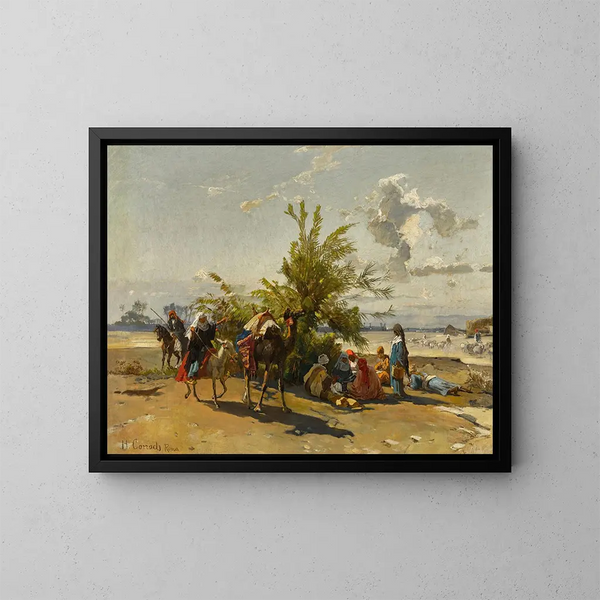 Campo - Hermann David Salomon Corrodi — quadro incorniciato alla parete