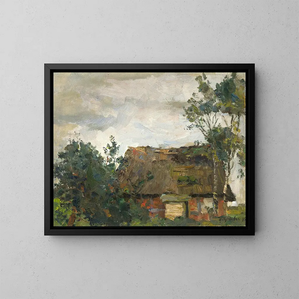 Haus alt - Hermann Groeber — gerahmtes Bild an der Wand