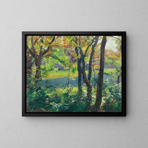 Lac de Langbrgner - Hermann Groeber — gerahmtes Bild an der Wand