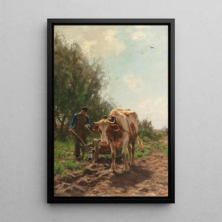 Hermann Johannes van der Weele - Working in the Fields.webp