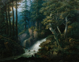 Hermann Josef Neefe - Der Wasserfall der Ilse auf dem Brocken im Harzgebirge.webp