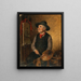 A painter at the easel - Hermann Kern — framed artwork on a wall