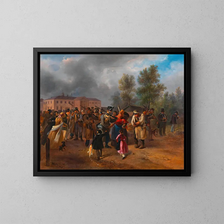 Hermann Kowalski - Abmarsch der Wiener Freiwilligen im Jahr 1849.webp