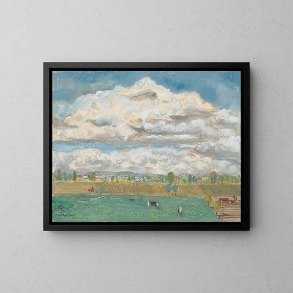 Champs et prairies près de Montauban - Hermann Lismann — gerahmtes Bild an der Wand