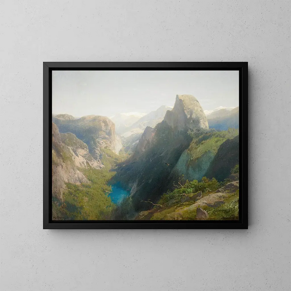 Lac Miroir, Yosemite - Hermann Ottomar Herzog — gerahmtes Bild an der Wand