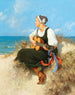 On the Baltic Sea beach - Hermann Seeger — artwork view