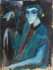Portrait einer Dame mit Lilie - Hermann Stenner — Ansicht des Kunstwerks