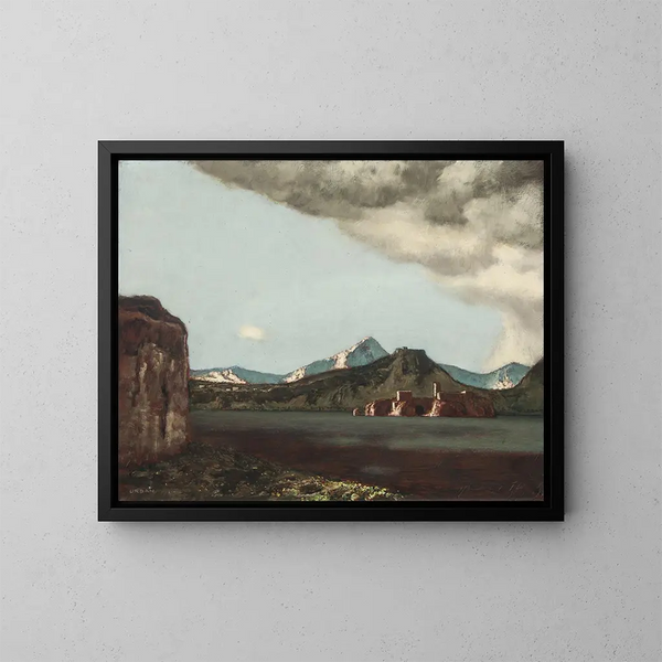 Sirocco am Gardasee - Hermann Urban — gerahmtes Bild an der Wand