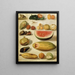 Stillleben mit Früchten, Skorpion und Frosch - Hermenegildo Bustos — gerahmtes Bild an der Wand