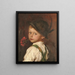 Portrait eines Jungen - Hermine Munsch — gerahmtes Bild an der Wand