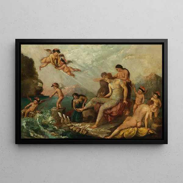 Hermine von Reck - Wassernymphen mit Putti.webp