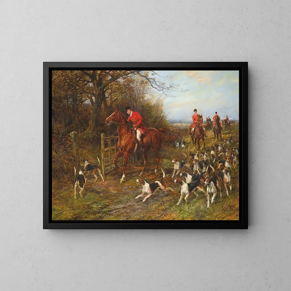 Zeichnung geheim - Heywood Hardy — gerahmtes Bild an der Wand