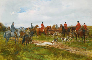 Heywood Hardy - Gathering For The Hunt.webp