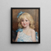 Ritratto di una ragazza in abito blu - Heywood Hardy — quadro incorniciato alla parete