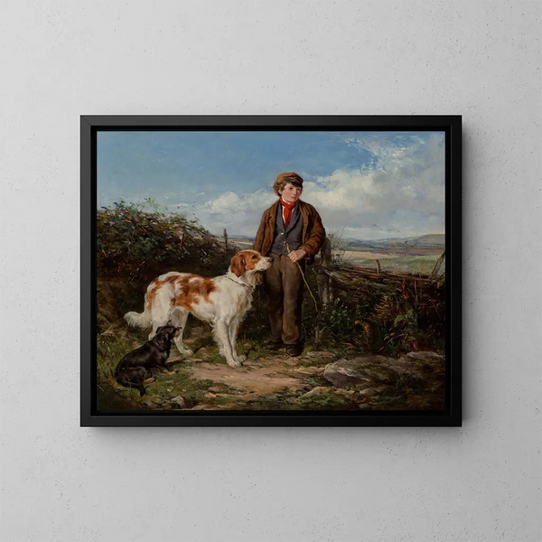 Der Bote - Heywood Hardy — gerahmtes Bild an der Wand
