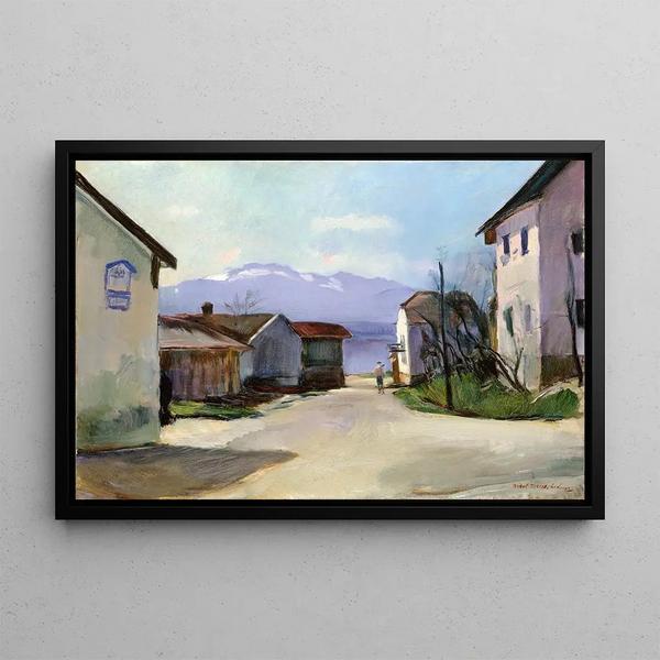 Hiasl MaierErding - Dorfstrae in Gstadt am Morgen.webp
