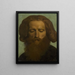 Tête d'homme barbu - Hippolyte Flandrin — quadro incorniciato alla parete