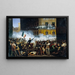 Kampf in der Rohan-Straße am 29. Juli 1830 - Hippolyte Lecomte — gerahmtes Bild an der Wand
