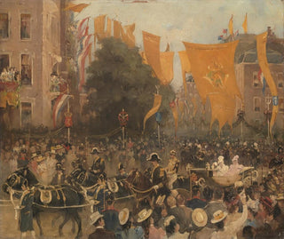 Hobbe Smith - Queen Wilhelmina entering Amsterdam in 1898.webp