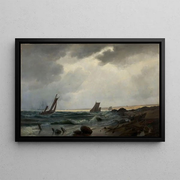 Holger Drachmann - Costal scene north of Aarsdale.webp