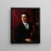 Una giovane musicista con il suo violino Ritratto della signora Rung 1854-1914 - Holger Roed — quadro incorniciato alla parete