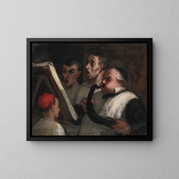 Le Lutrin - Honoré Daumier — quadro incorniciato alla parete