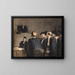 Gerichtsszene - Honoré Daumier — gerahmtes Bild an der Wand