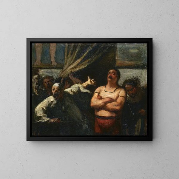L'Uomo forte - Honoré Daumier — quadro incorniciato alla parete