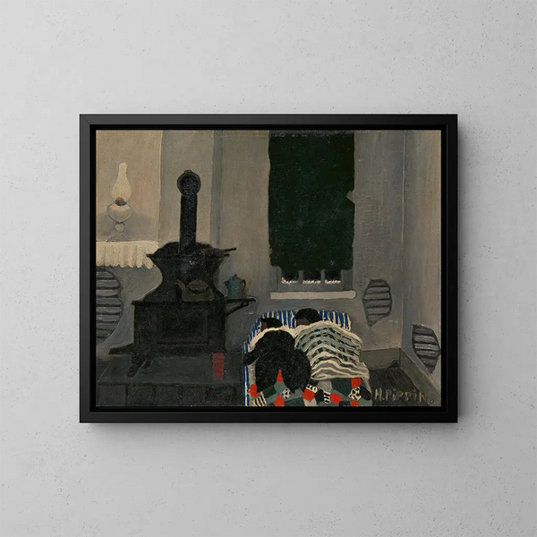 Endormi - Horace Pippin — gerahmtes Bild an der Wand