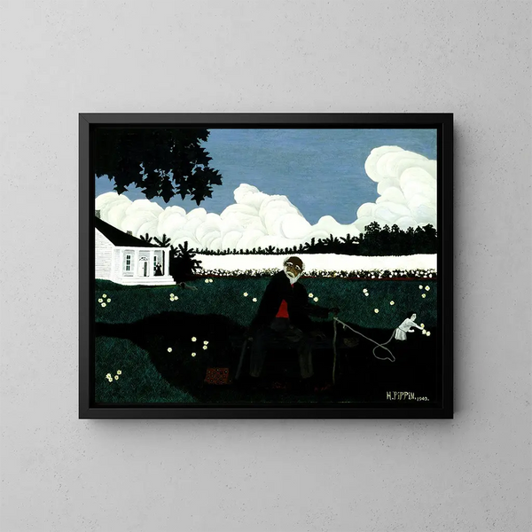 Vieux Joe Noir - Horace Pippin — gerahmtes Bild an der Wand