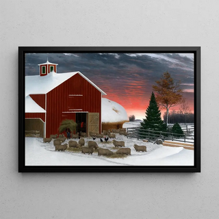 Horatio Shaw - Barnyard in Winter (Case Conflict).webp
