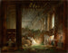 Un eremita che prega tra le rovine di un tempio romano - Hubert Robert — vista dell’opera