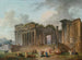 Un caprice architettonico con un artista che schizza in primo piano - Hubert Robert — vista dell’opera