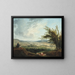 Ein weites Landschaft bei Paris - Hubert Robert — gerahmtes Bild an der Wand
