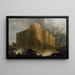 La Bastille in den ersten Tagen ihrer Zerstörung - Hubert Robert — gerahmtes Bild an der Wand