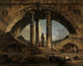 Vista fantasiosa romana - Hubert Robert — vista dell’opera