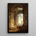 Ruines avec un obélisque au loin - Hubert Robert — quadro incorniciato alla parete
