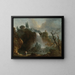 Le cascate di Tivoli - Hubert Robert — quadro incorniciato alla parete