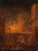L'incendio dell'Hôtel-Dieu a Parigi - Hubert Robert — vista dell’opera