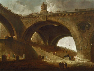 Le Vieux Pont - Hubert Robert — Ansicht des Kunstwerks