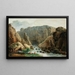 Die Quellen in Fontaine-de-Vaucluse - Hubert Robert — gerahmtes Bild an der Wand
