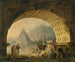 Vue d'antiquités sous une arche - Hubert Robert — Ansicht des Kunstwerks